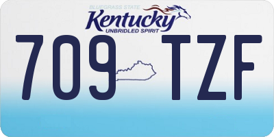 KY license plate 709TZF