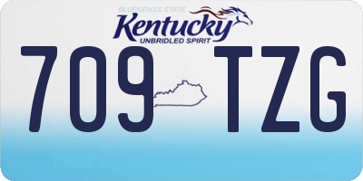 KY license plate 709TZG