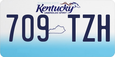 KY license plate 709TZH