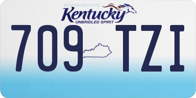 KY license plate 709TZI