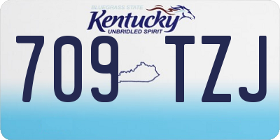 KY license plate 709TZJ