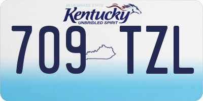 KY license plate 709TZL