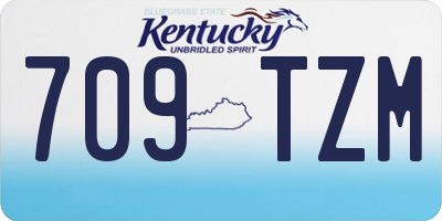KY license plate 709TZM
