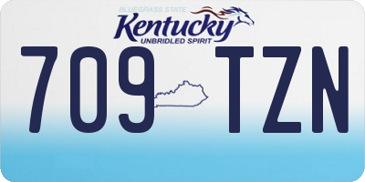KY license plate 709TZN
