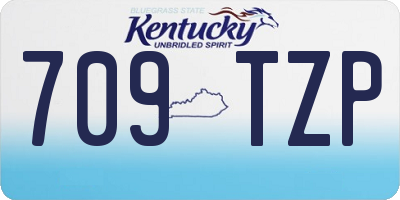 KY license plate 709TZP