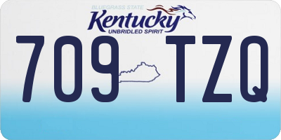 KY license plate 709TZQ