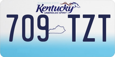 KY license plate 709TZT