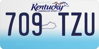 KY license plate 709TZU