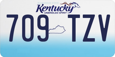 KY license plate 709TZV