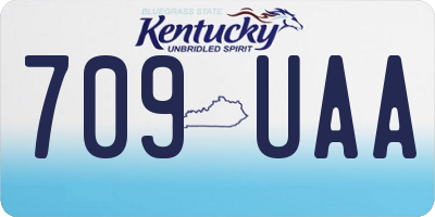 KY license plate 709UAA