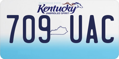 KY license plate 709UAC
