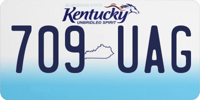 KY license plate 709UAG