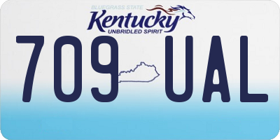 KY license plate 709UAL