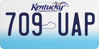 KY license plate 709UAP