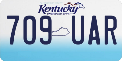 KY license plate 709UAR
