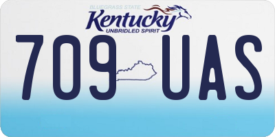 KY license plate 709UAS