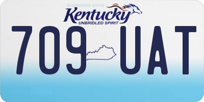 KY license plate 709UAT