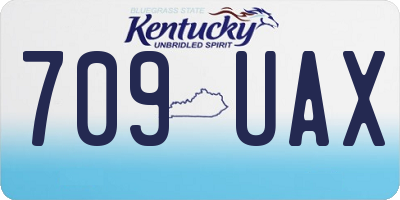 KY license plate 709UAX