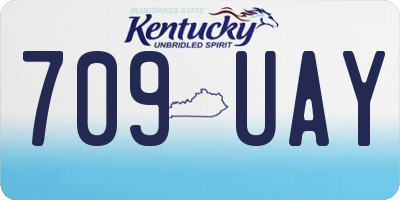 KY license plate 709UAY