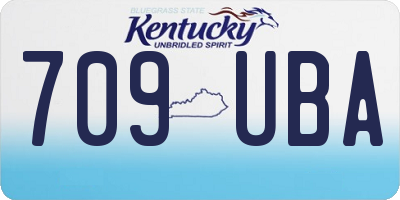 KY license plate 709UBA