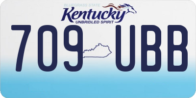 KY license plate 709UBB