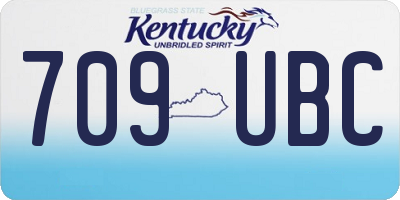 KY license plate 709UBC