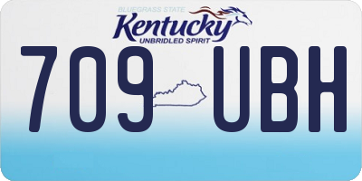 KY license plate 709UBH