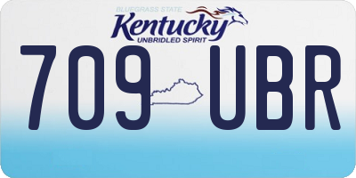 KY license plate 709UBR