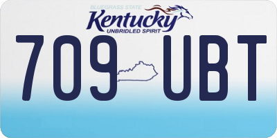 KY license plate 709UBT