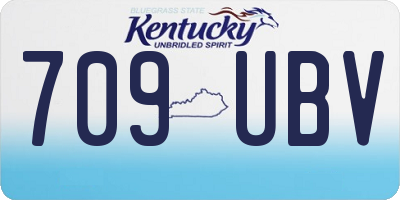 KY license plate 709UBV
