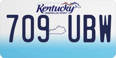 KY license plate 709UBW