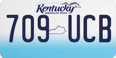 KY license plate 709UCB