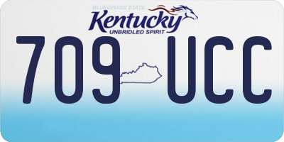 KY license plate 709UCC