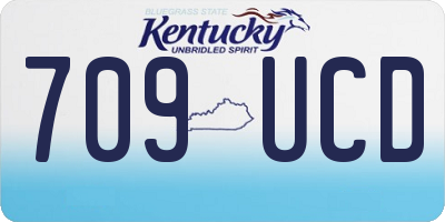 KY license plate 709UCD