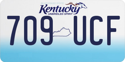 KY license plate 709UCF