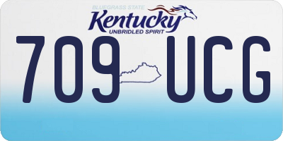 KY license plate 709UCG