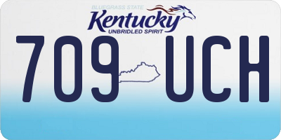 KY license plate 709UCH