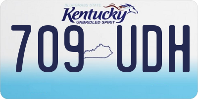 KY license plate 709UDH