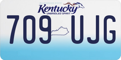 KY license plate 709UJG