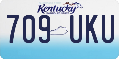 KY license plate 709UKU