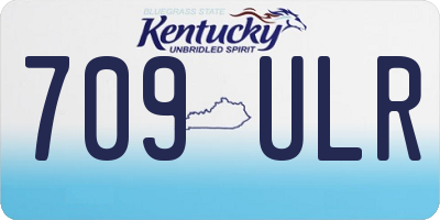 KY license plate 709ULR