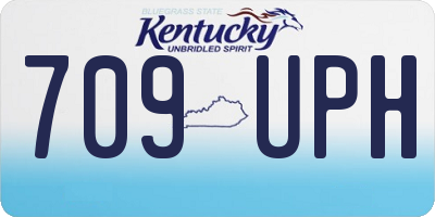 KY license plate 709UPH