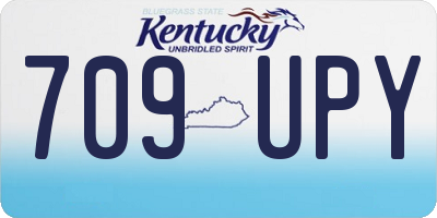 KY license plate 709UPY