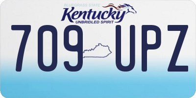 KY license plate 709UPZ