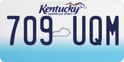 KY license plate 709UQM