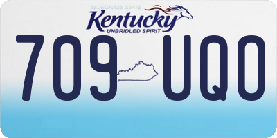 KY license plate 709UQO