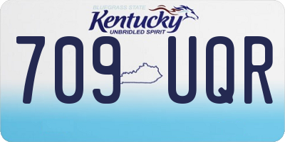 KY license plate 709UQR