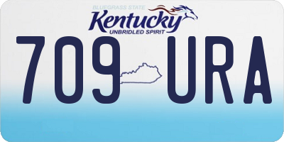 KY license plate 709URA