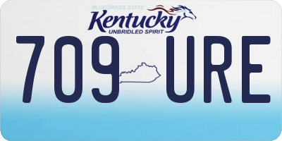 KY license plate 709URE