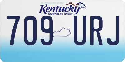 KY license plate 709URJ